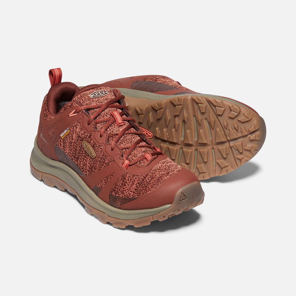 Zapatillas Keen Mexico Rosas/Coral - Mujer Terradora Ii Waterproof Shoes - KJ8574961